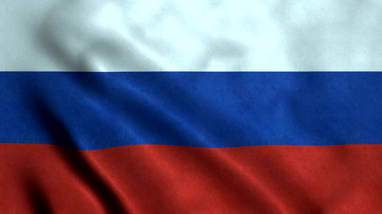 Bandiera della Russia in 4K, loop continuo