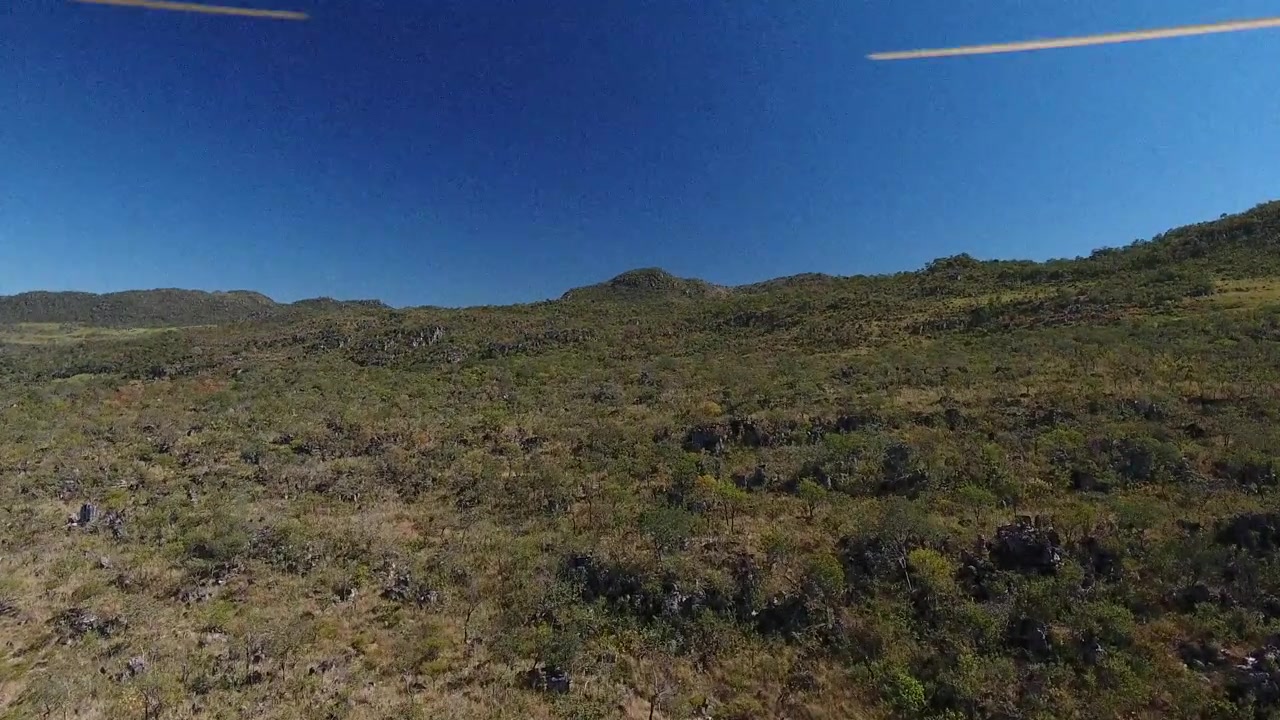 Splendida vista aerea su Chapada dos Veadeiros, Alto Paraíso de Goiás, Brasile, catturata da drone.