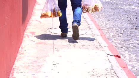 peanut seller in latin america. food seller in latin america