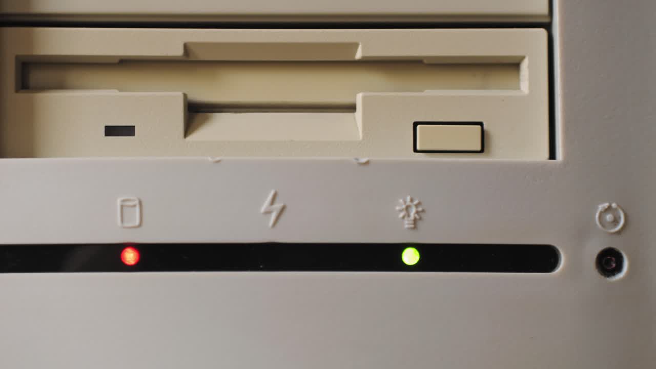 Vintage Computer Floppy Drive and Power Components