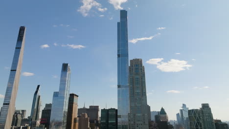 cityscape featuring modern skyscrapers