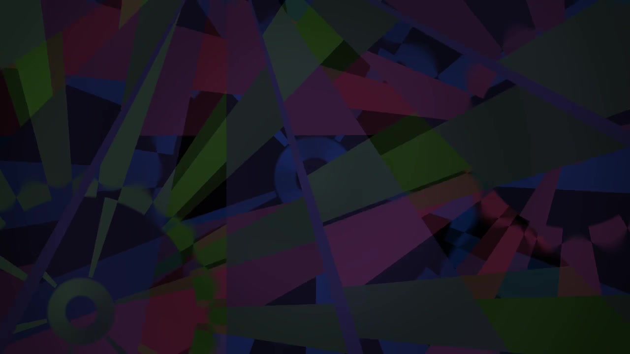Abstract Geometric Motion Background with Rotating Colorful Shapes