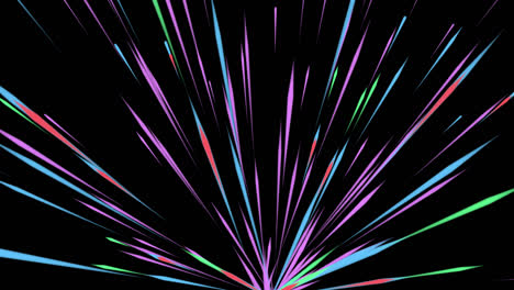 explosión abstractamente colorida