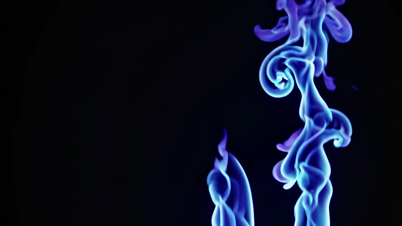 Vibrant Blue Flames