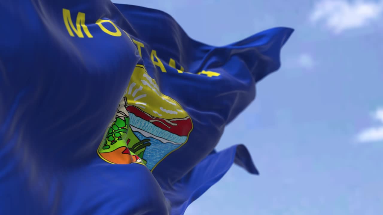 미국 몬태나 주의 발이 바람에 흔들리고 있다.