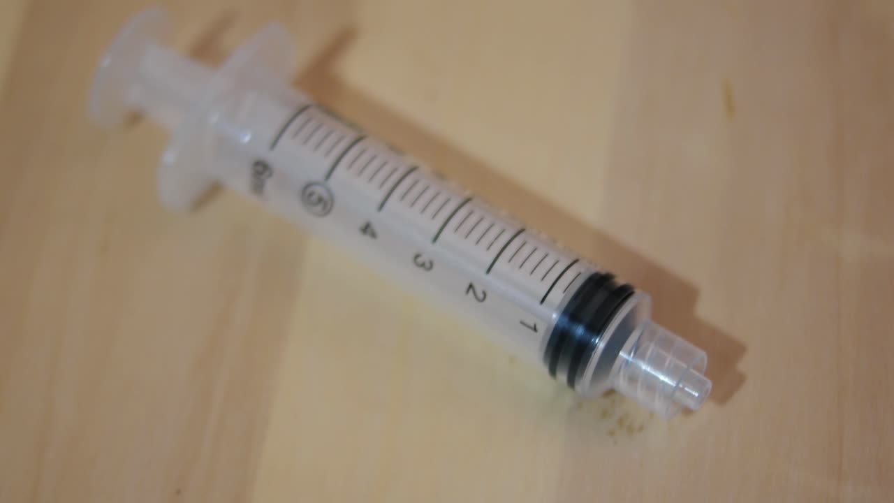 Primer plano de una inyección