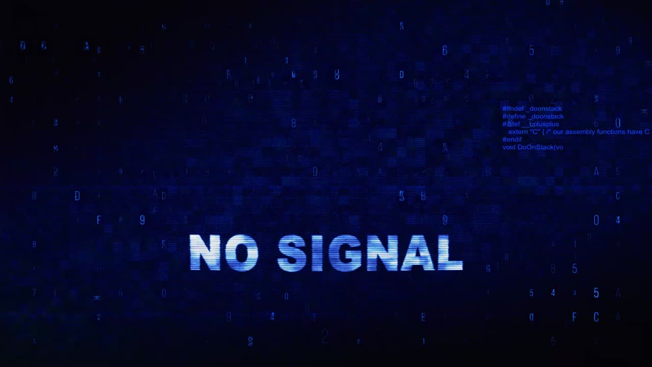 No Signal Error on Digital Display