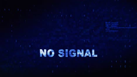 no signal error on digital display