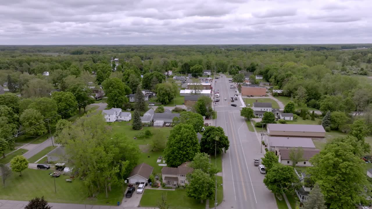 Byron Michigan Aerial Drone left to right