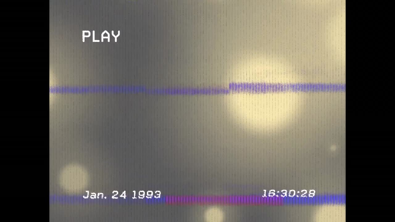animación de interferencia de fallo sobre puntos brillantes en fondo negro
