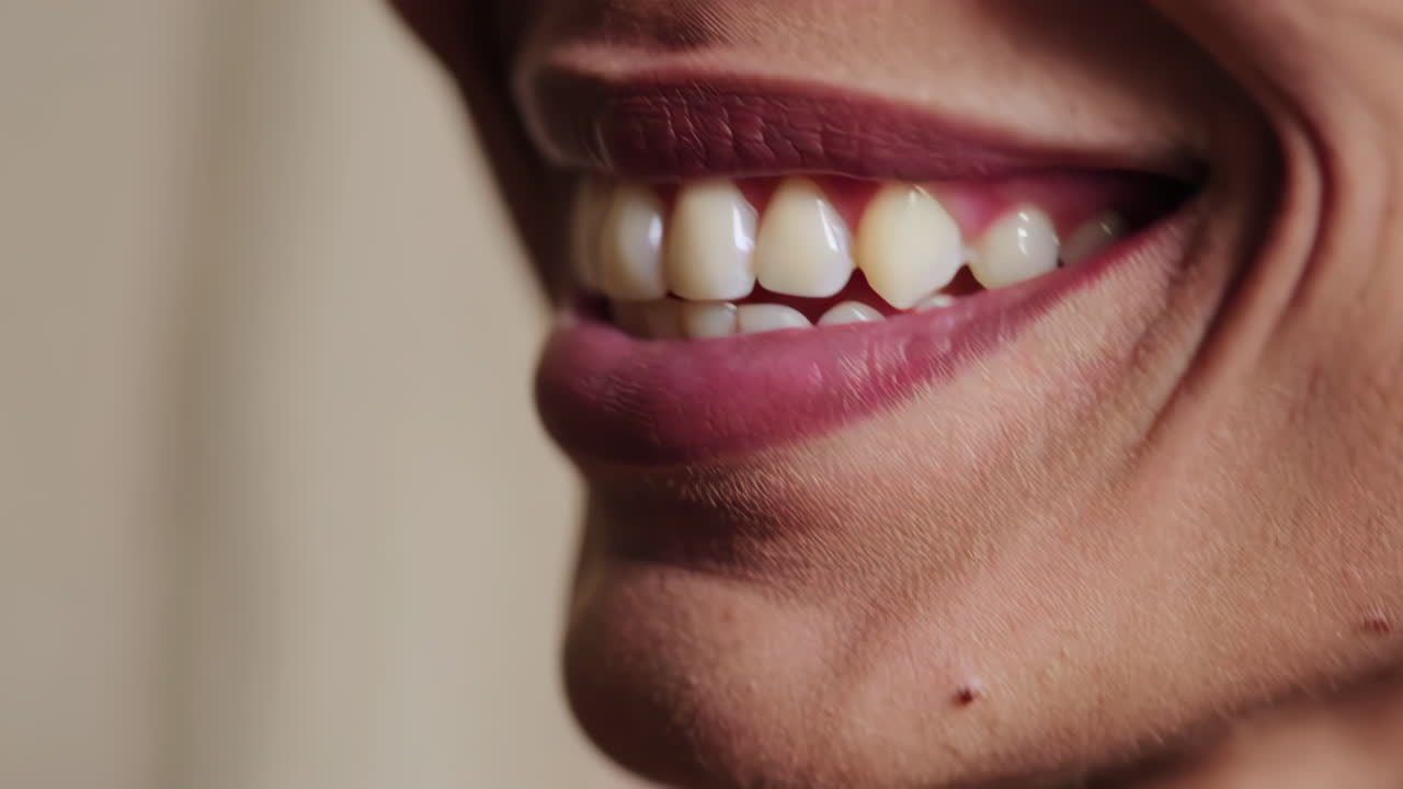 Smiling Woman's Face Close Up