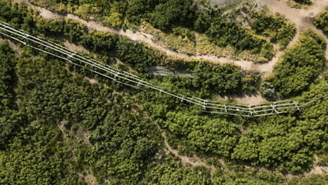 A-drone-passes-over-the-snow-fences-and-trails-in-the-Wasatch-Mountain-Range