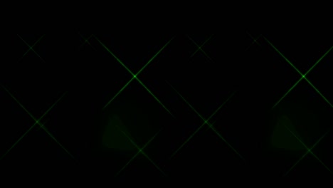 animation green light sparkles on black background.
