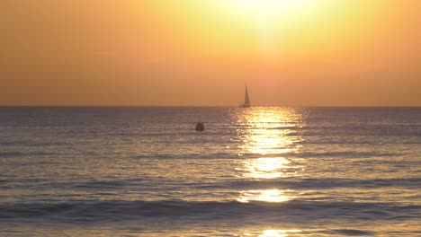 sailing at sunrise