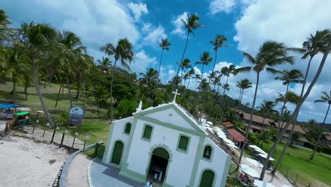 famosa chiesa sulla spiaggia di carneiros a pernambuco, in brasile