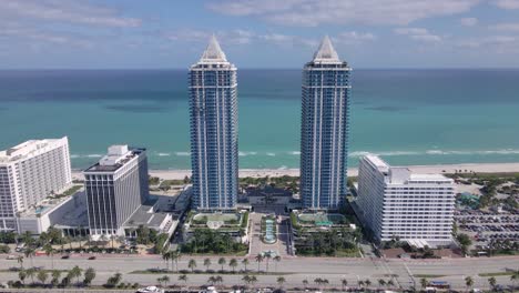 aerial view of collin avenue, miami beach, florida