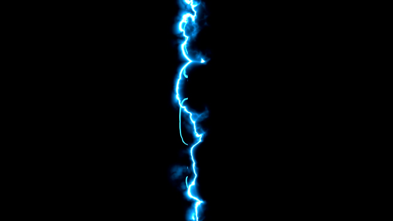 astratto multiplo orizzontale, verticale e obliquo linea laser blu tuner effetto energia tempesta movimento di transizione guidato dalla luce su sfondo nero, ciclo senza cuciture