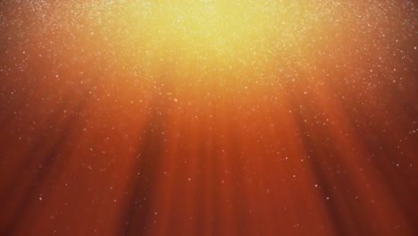 abstract orange and yellow particle background with light rays