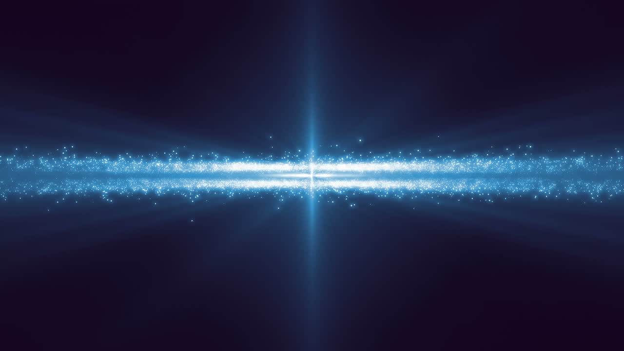 nave espacial en el cinturón de asteroides bajo luz azul