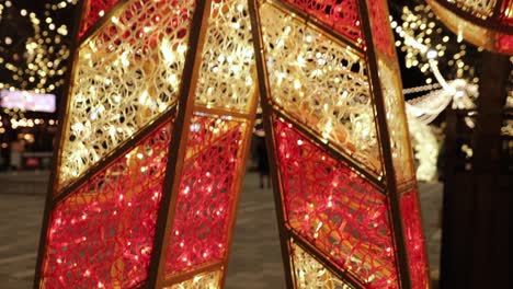 reveal of giant led candy canes ornaments at landsdowne park in ottawa, ontario