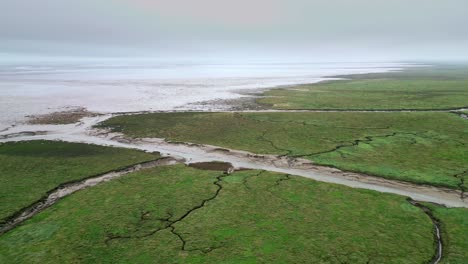 Küstenluftaufnahmen-Des-Nationalen-Naturreservats-Gibraltar-Point-Gibraltar-Point-Ist-Ein-Dynamischer,-Unberührter-Küstenabschnitt,-Der-Vom-Rand-Des-Skegness-Bis-Zur-Mündung-Der-Spülung-Nach-Süden-Verläuft