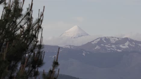 stratovolcano cone shaped lanin argentina neuquen wide