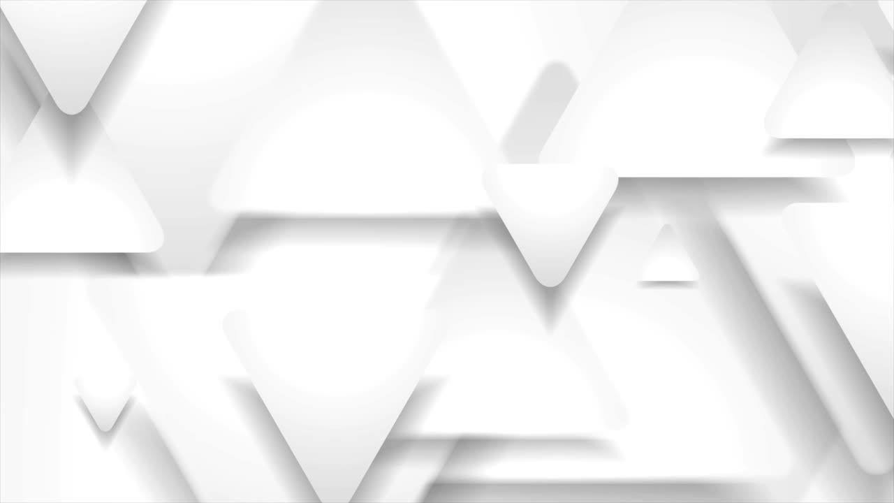 fondo de movimiento abstracto geométrico de alta tecnología con triángulos de papel