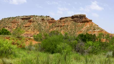 static video of mountains in palo duro canyon state park in texas