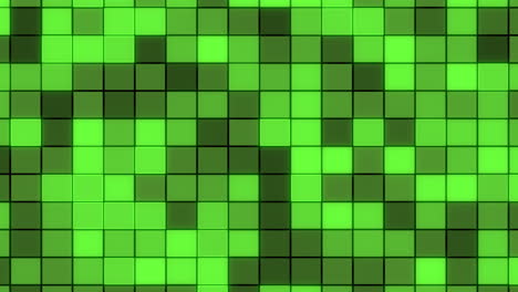 Grid-of-green-squares-with-unique-top-left-shade