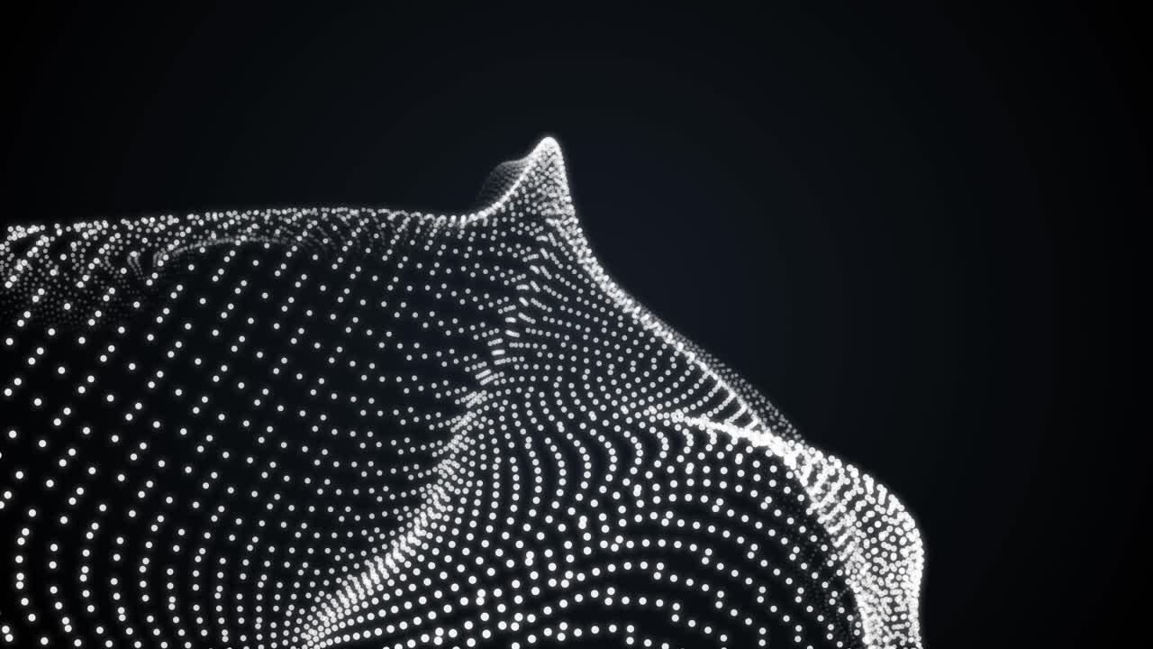 Abstract Dot Wave Pattern