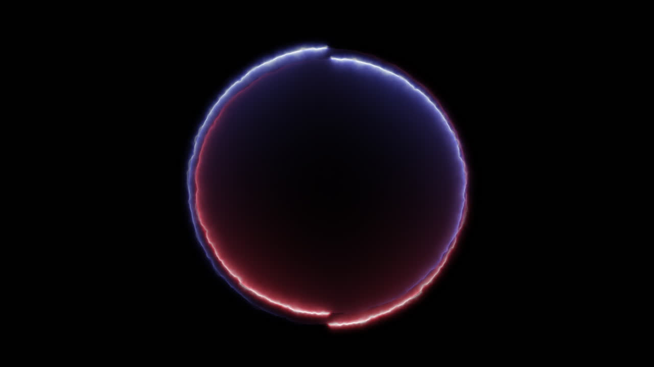 Neon Plasma Ring – Abstract Energy Circle Motion Background