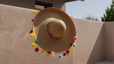 sombrero hanging on a wall