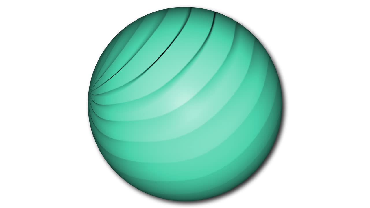 색 위에 움직이는 추상적인 다채로운 구. 줄무색 추상적인 구.