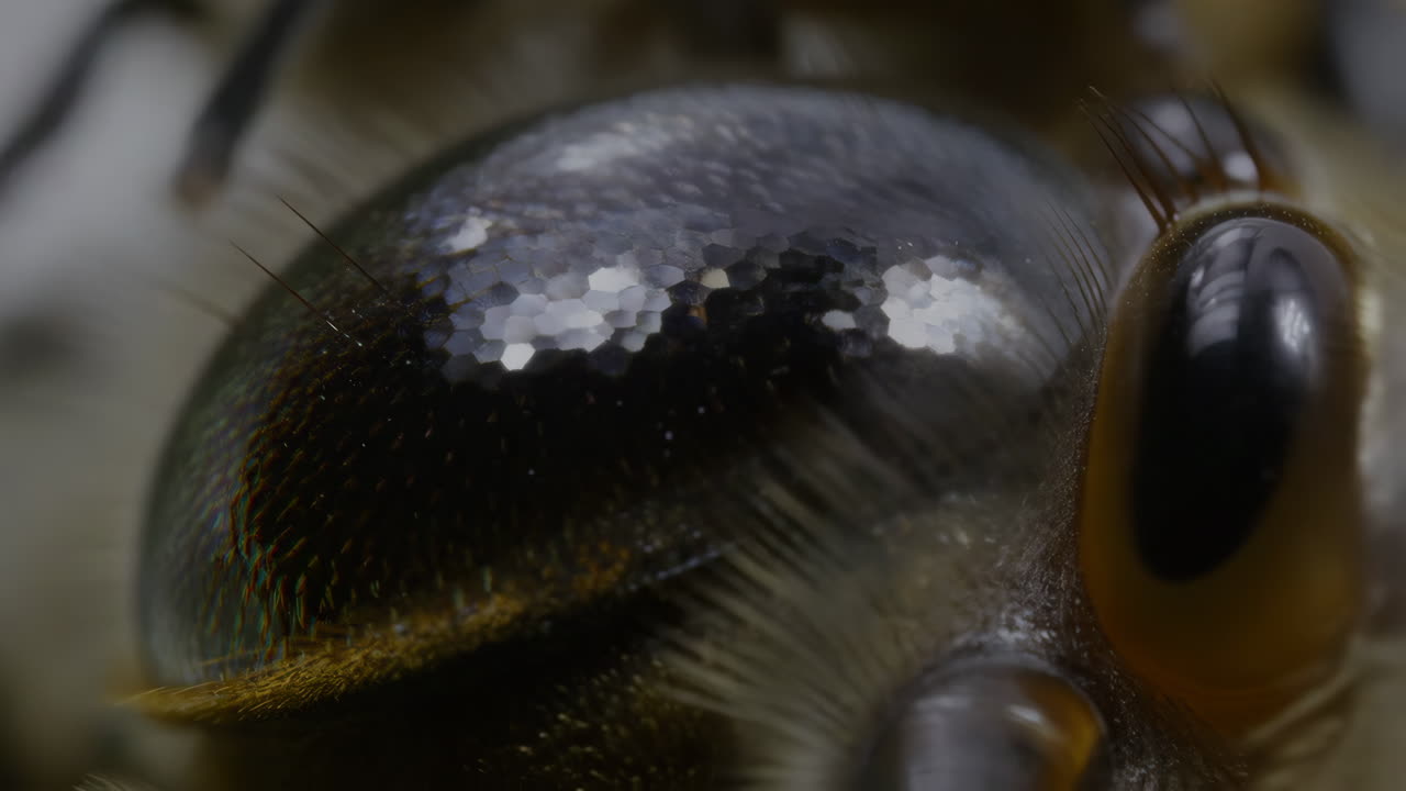 Macro Shot of an Insect's Compound Eye