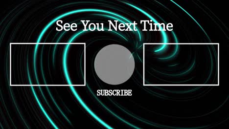 vortex neon end card ending screen motion