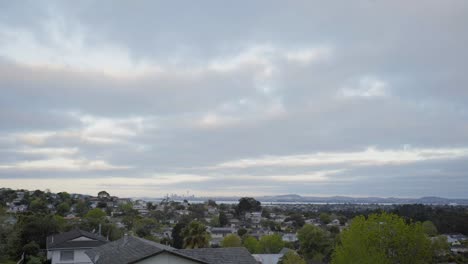 new zealand hill view of houshold and the cbd sky tower