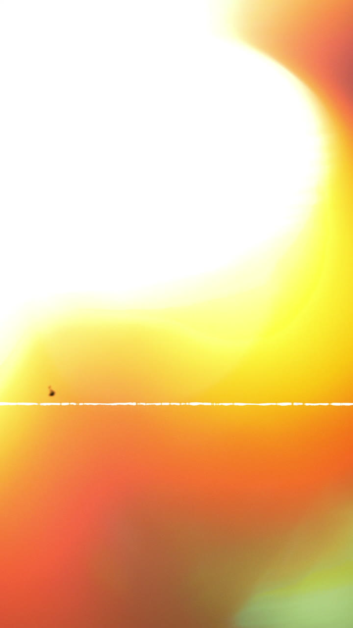Warm Orange Light Leak Transition with Lens Flare