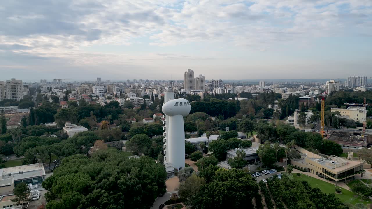 Istituto Weizmann di Scienza Rehovot Israele da una vista a volo d'uccello - video drone 4K