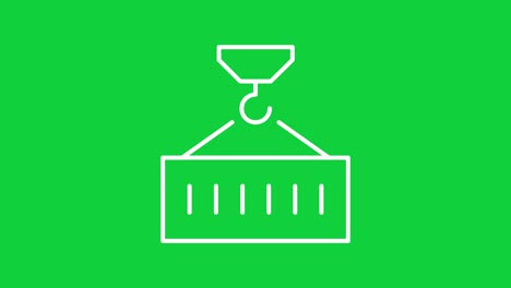 contenedor blanco de pantalla verde para la construcción