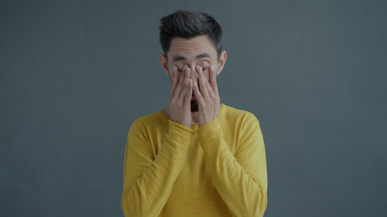 Man with Various Expressions