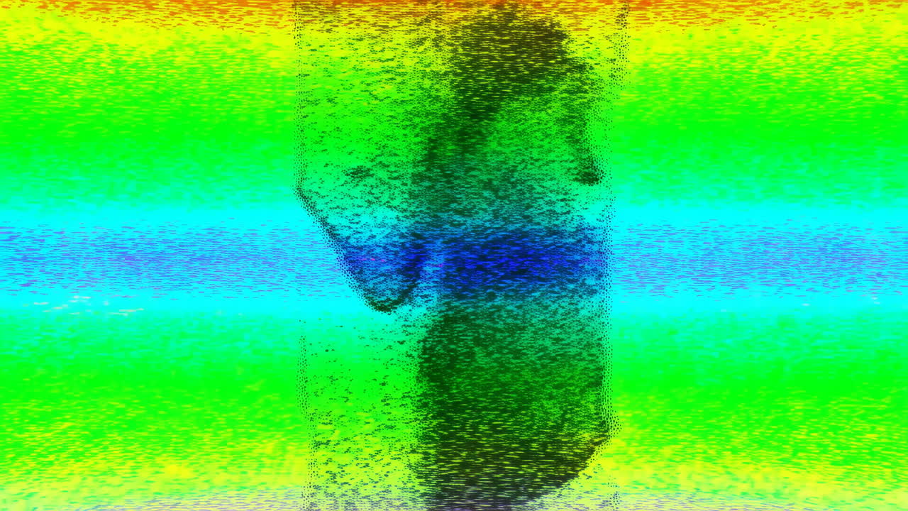 Motivo digitale astratto vibrante cangiante con colori arcobaleno
