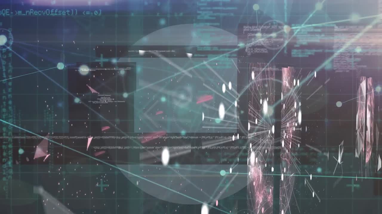 데이터 프로세싱을 통한 연결 네트워크의 애니메이션