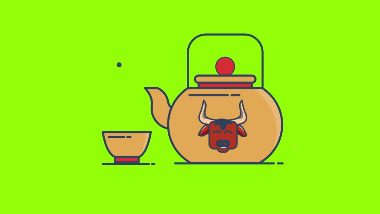 green screen ,Teapot,high quality