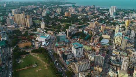 aerial view of the city of dar es salaam