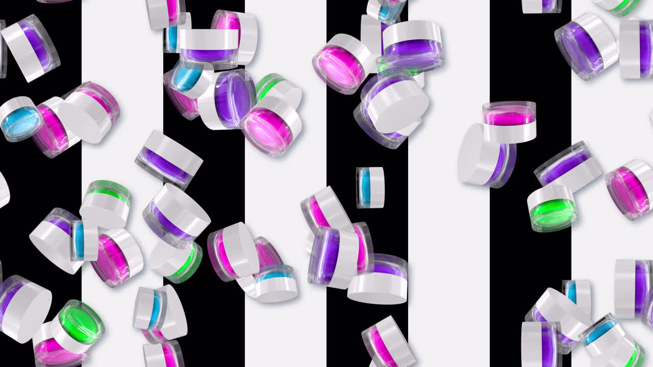 crema para el cuidado de la piel cosméticos azulejos de bucle de fondo giratorio lujo