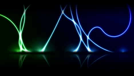 neon curved lines abstract motion background