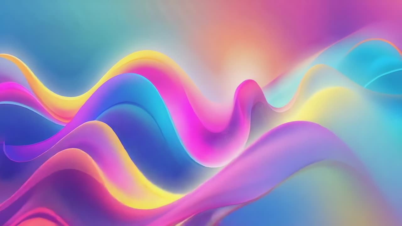 Vibrant Abstract Wavy Gradient Background