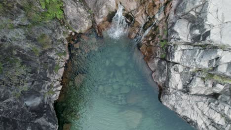 natural pool of portela do homem in peneda-geres national park, portugal