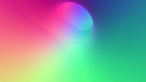 vibrant rainbow gradient with curved center shape