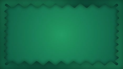 gradiente de dibujos animados en zigzag de marco verde